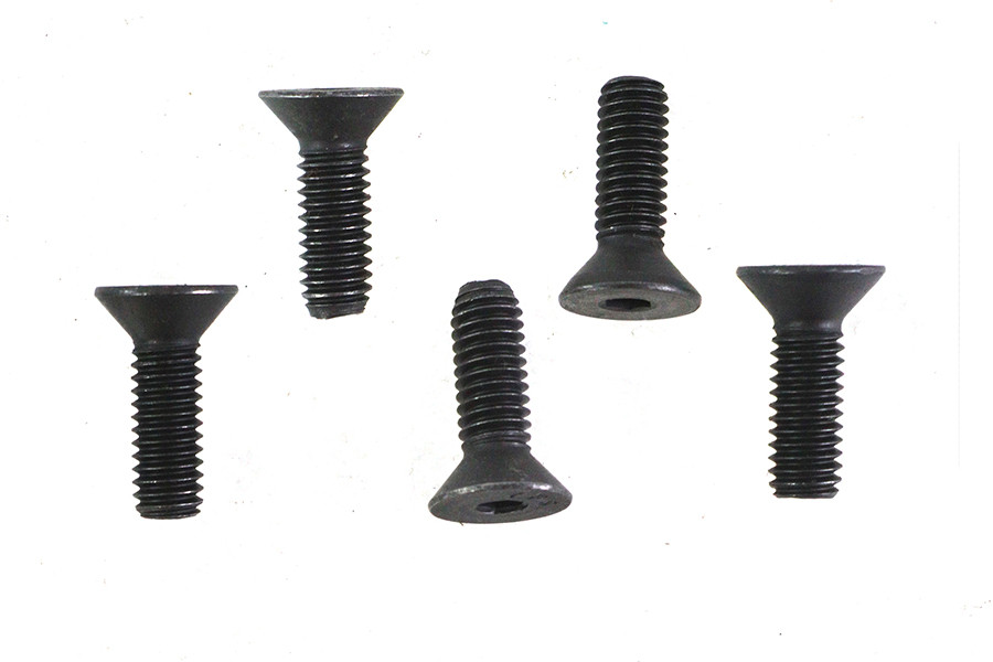 V-Twin - Allen Flat Head Screws Black 5/16 inch-18 x 1 inch