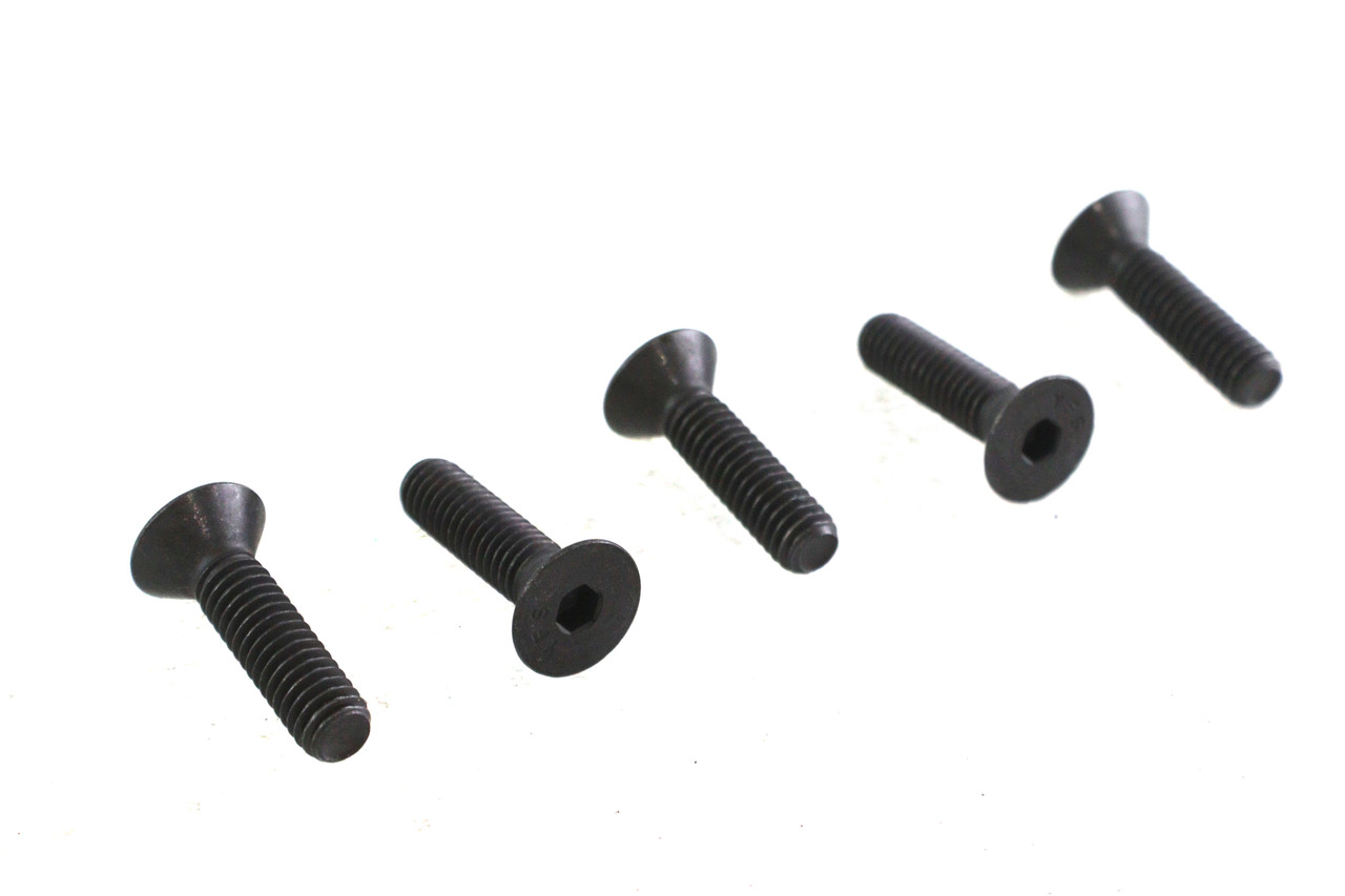 V-Twin - Allen Flat Head Screws Black 5/16 inch-18 x 1-1/4 inch