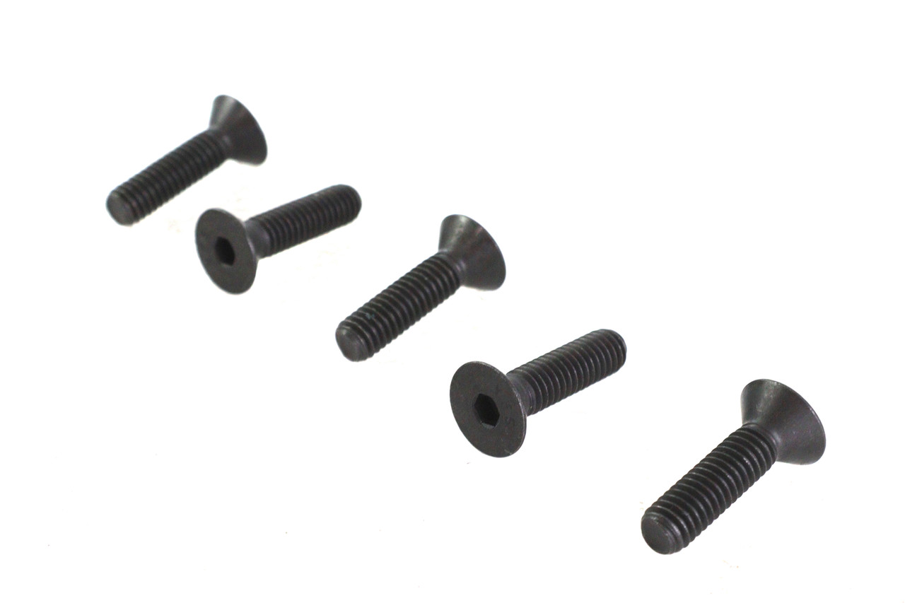 V-Twin - Allen Flat Head Screws Black 5/16 inch-18 x 1-1/4 inch