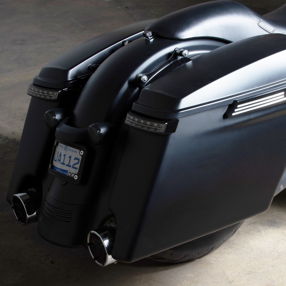 Hogworks 4" Dual Cut Stretched Saddlebags for Harley® Touring '14-'25