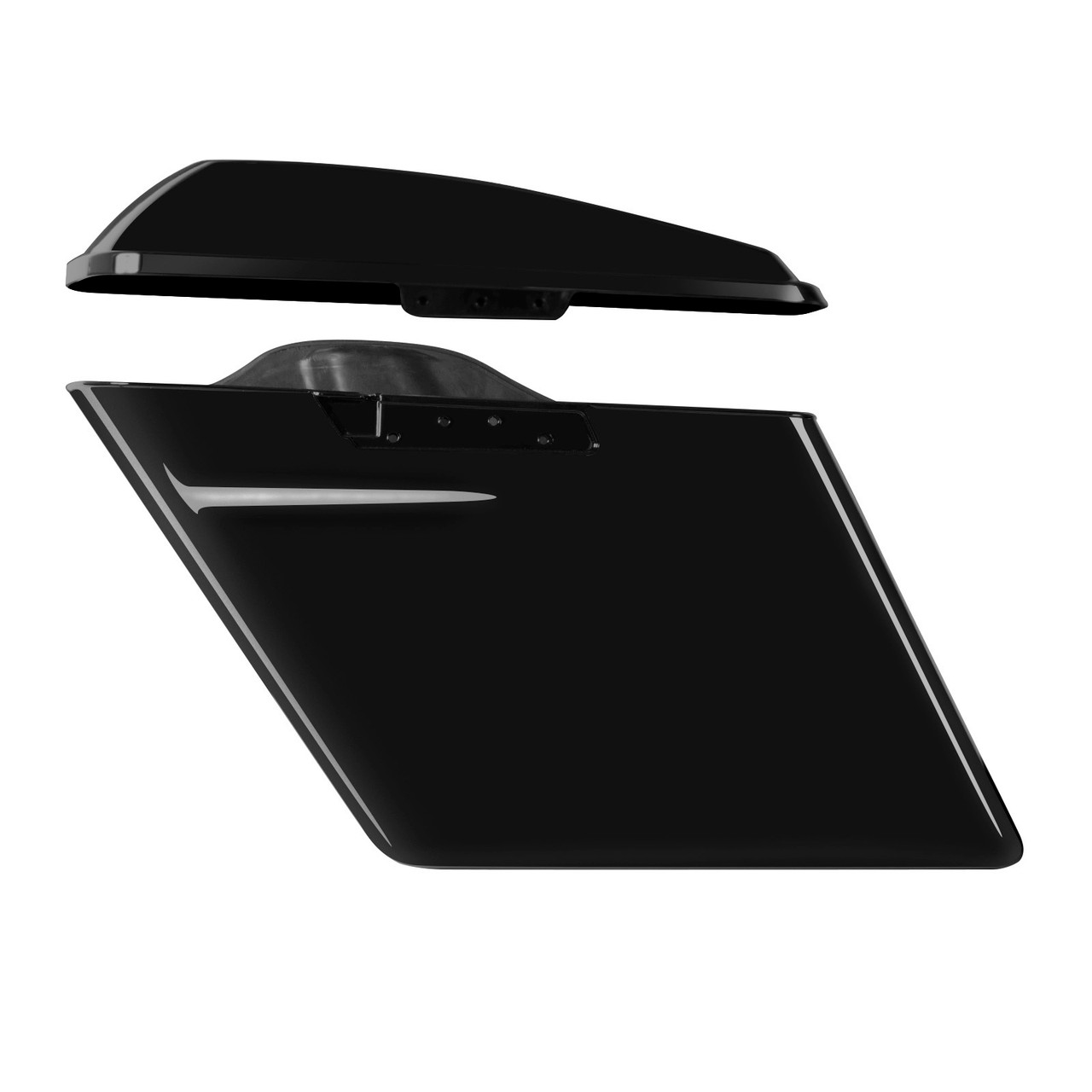 Hogworks 2-into-1 Extended 4" Stretched Saddlebags for Harley® Touring '14-'25
