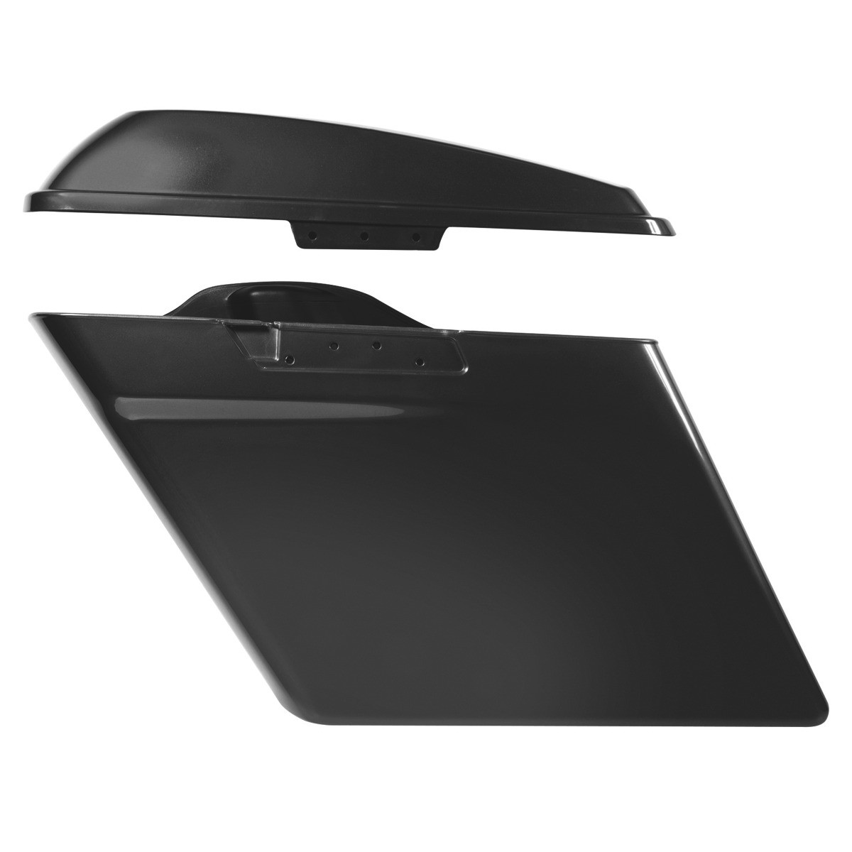Hogworks Dual Blocked Extended 4" Stretched Saddlebags for Harley® Touring '14-'25