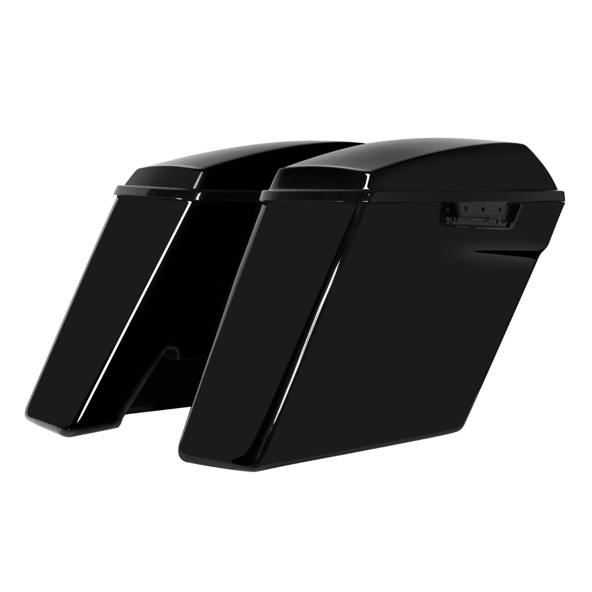 Hogworks Dual Blocked Extended 4" Stretched Saddlebags for Harley® Touring '14-'25