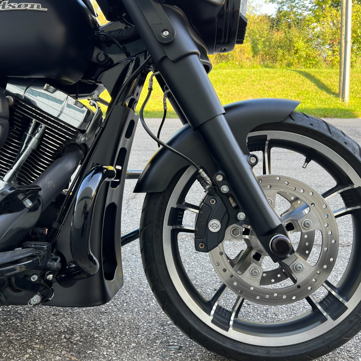 Hogworks Chopped Engine Guard / Crash Bar for Harley® Touring '14-'25