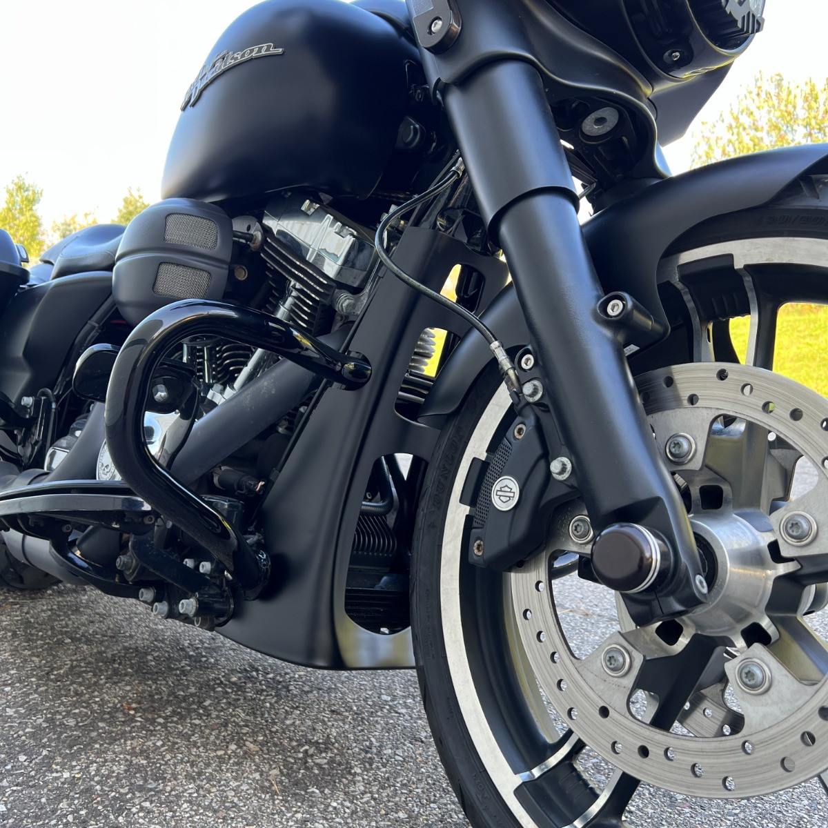 Hogworks Chopped Engine Guard / Crash Bar for Harley® Touring '14-'25