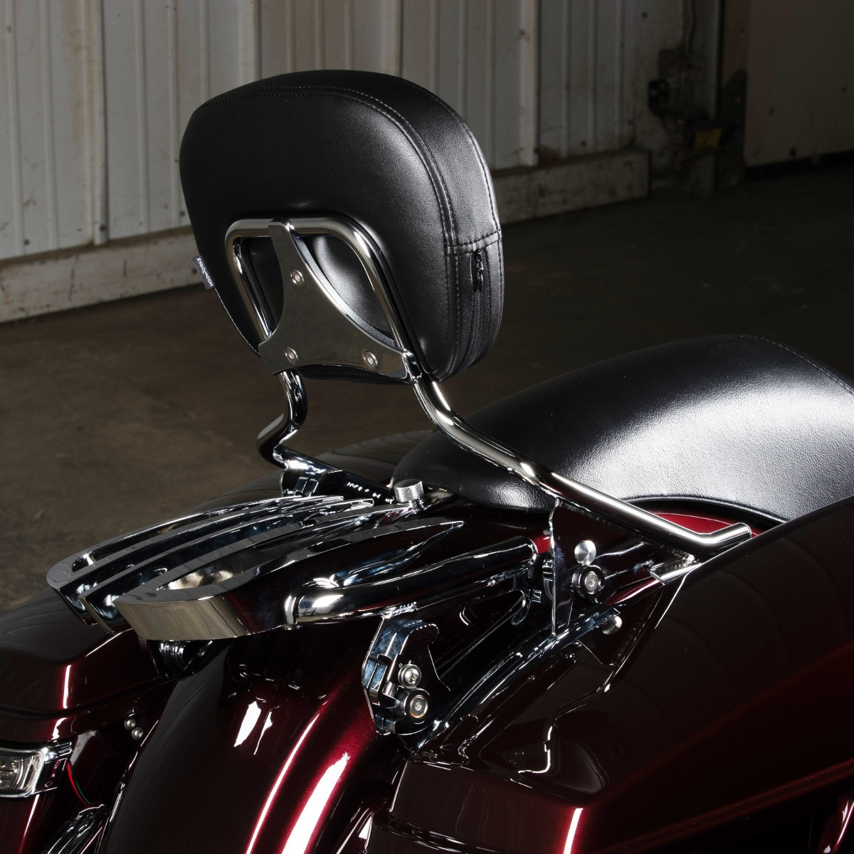 Hogworks Detachable Shorty Sissy Bar Backrest for Harley® Touring '09-'25