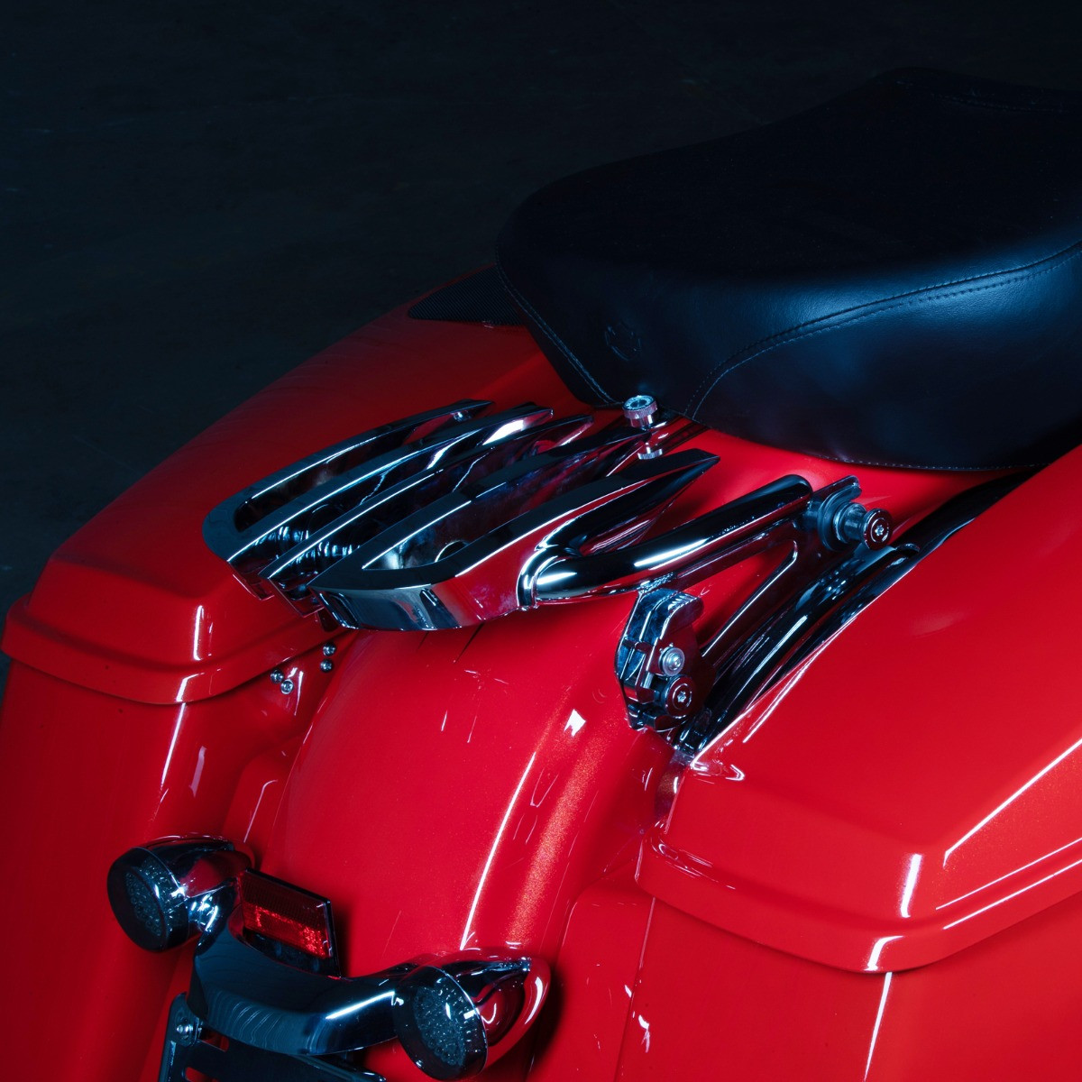 Hogworks Detachable Stealth B2 Luggage Rack for Harley® Touring '09-'25