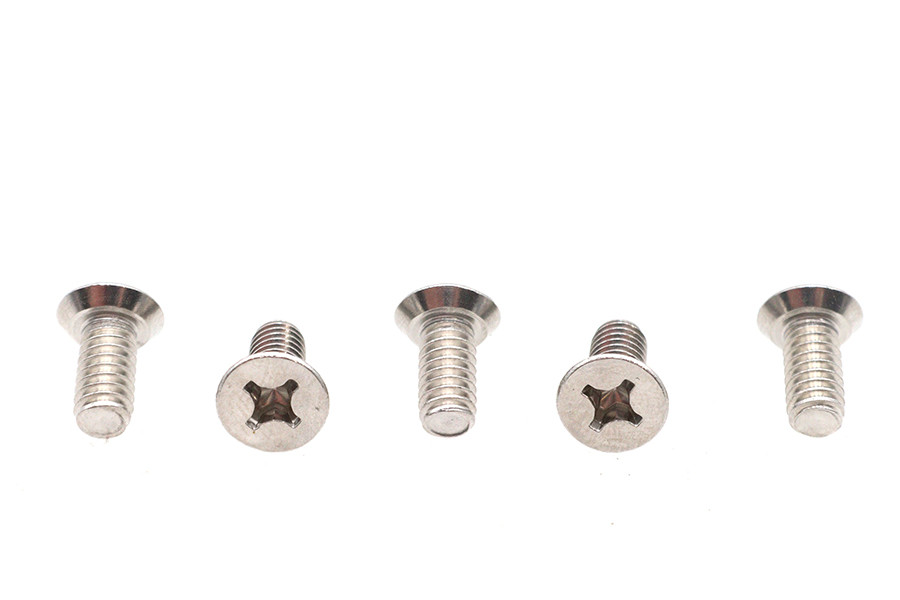 V-Twin - 12-24 x 1/2 inch Flat Head Phillips Screw, Stainless Steel