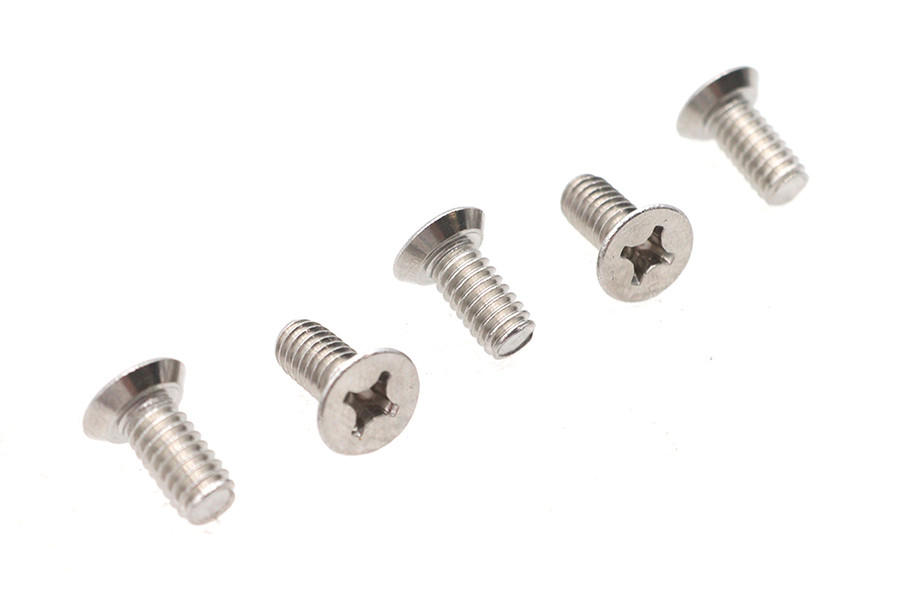 V-Twin - 12-24 x 1/2 inch Flat Head Phillips Screw, Stainless Steel