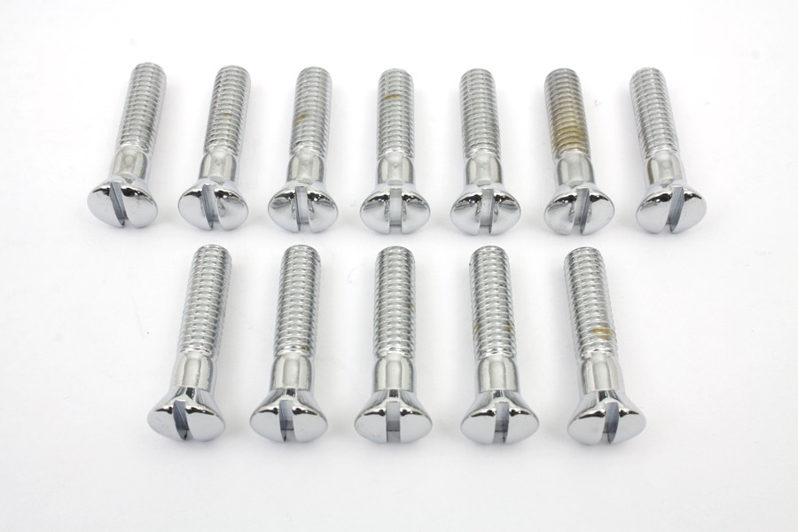 Colony - Chrome Cam Cover Stock Slotted Screws