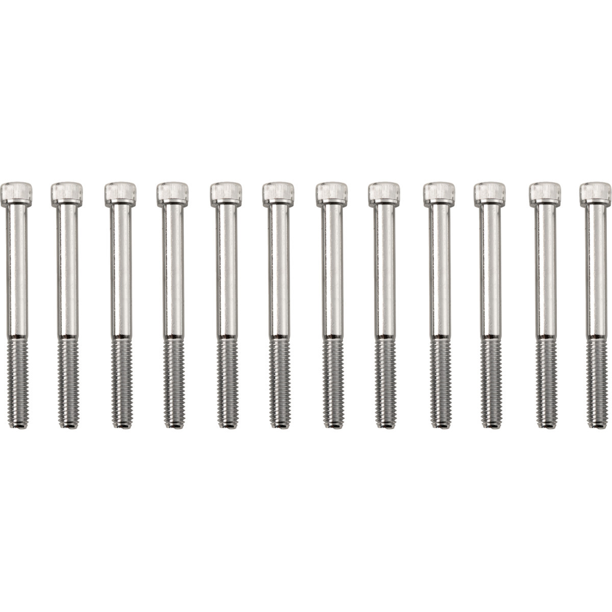 Drag Specialties - Bolt Kit - Crankcase - Knurled/Socket-Head - Chrome - M8