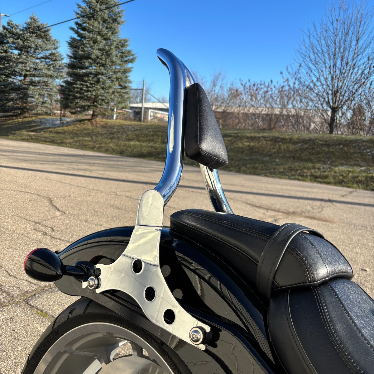 Hogworks Detachable Havoc Sissy Bar Backrest for Harley® Breakout / Fat Boy '18-'25