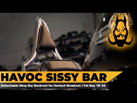 Hogworks Detachable Havoc Sissy Bar Backrest for Harley® Breakout / Fat Boy '18-'25