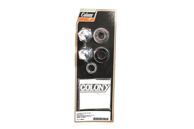 Colony - Chrome Axle Nut Kit Acorn Style