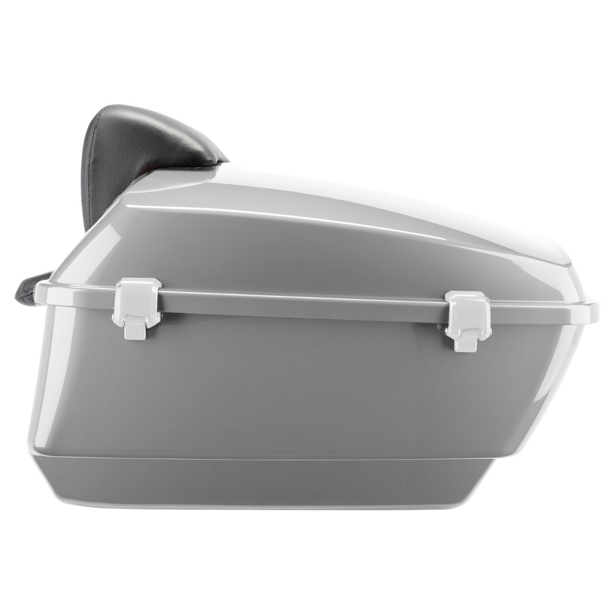 Hogworks King Tour Pack w/ Slim Backrest & Chrome Hardware for Harley® Touring '97-'25