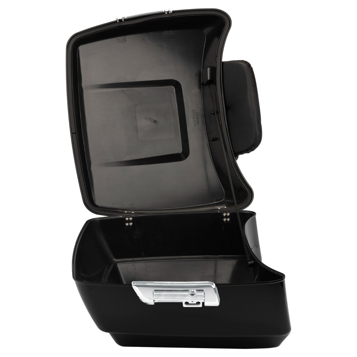 Hogworks King Tour Pack w/ Slim Backrest & Chrome Hardware for Harley® Touring '97-'25