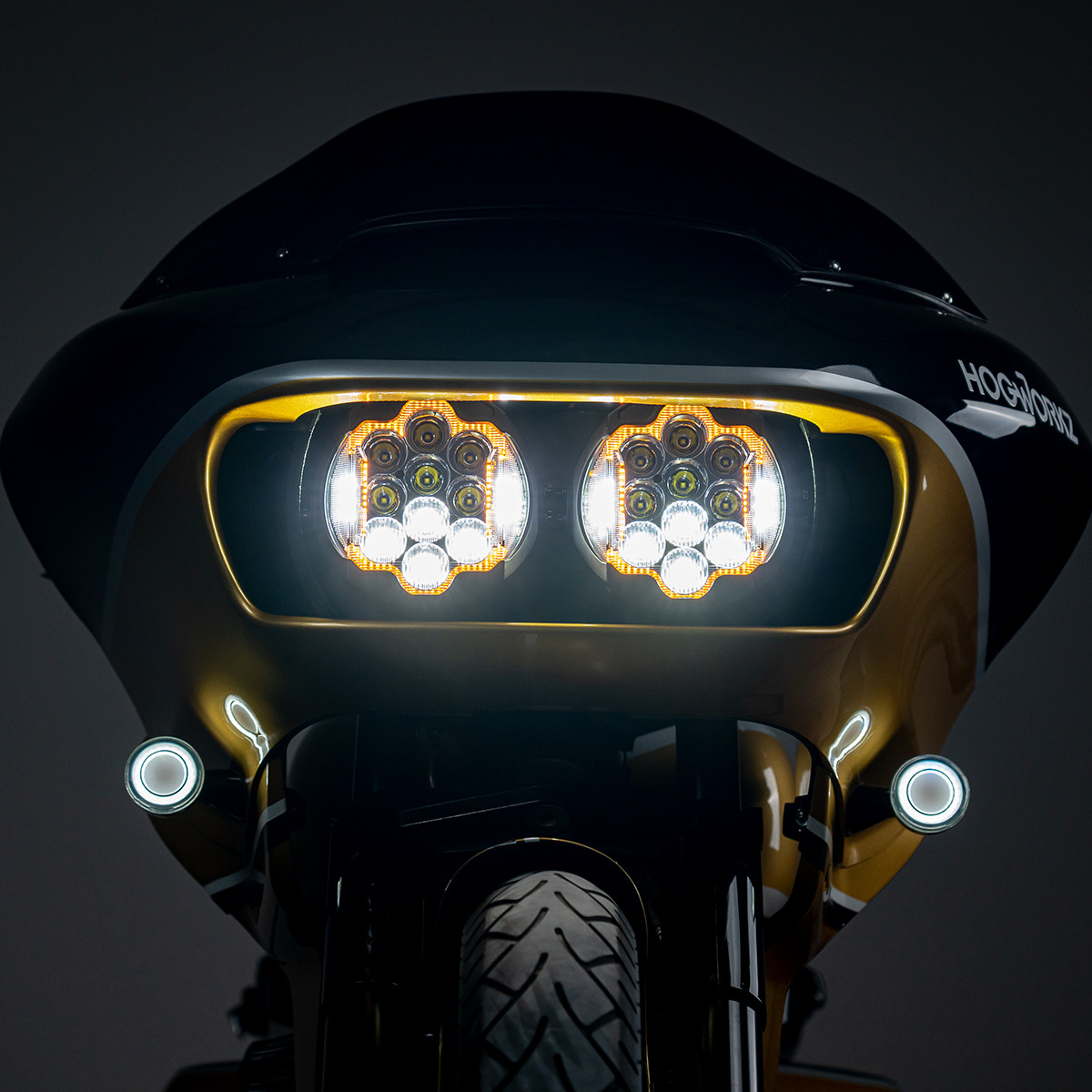 Hogworks Tooth Performance Led Headlight for Harley® Road Glide '15-'25