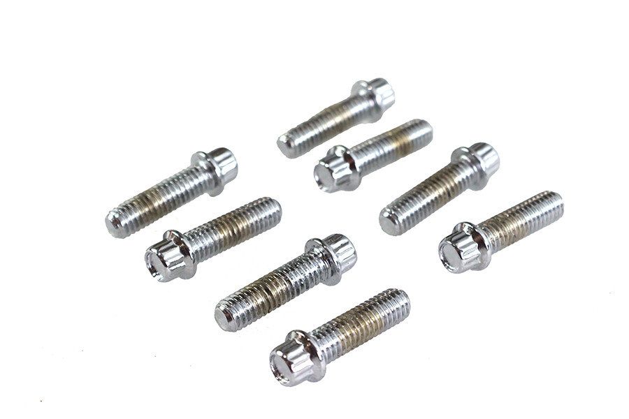 Colony - Tappet Block Screw Kit 1/4 inch X 24 Thread Chrome