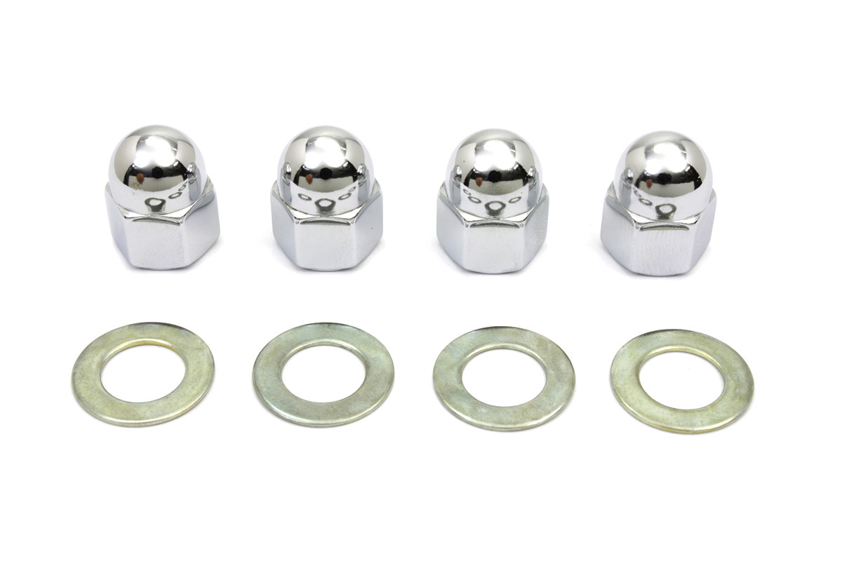 Colony - Rocker Arm Shaft Chrome Acorn Nut and Washer