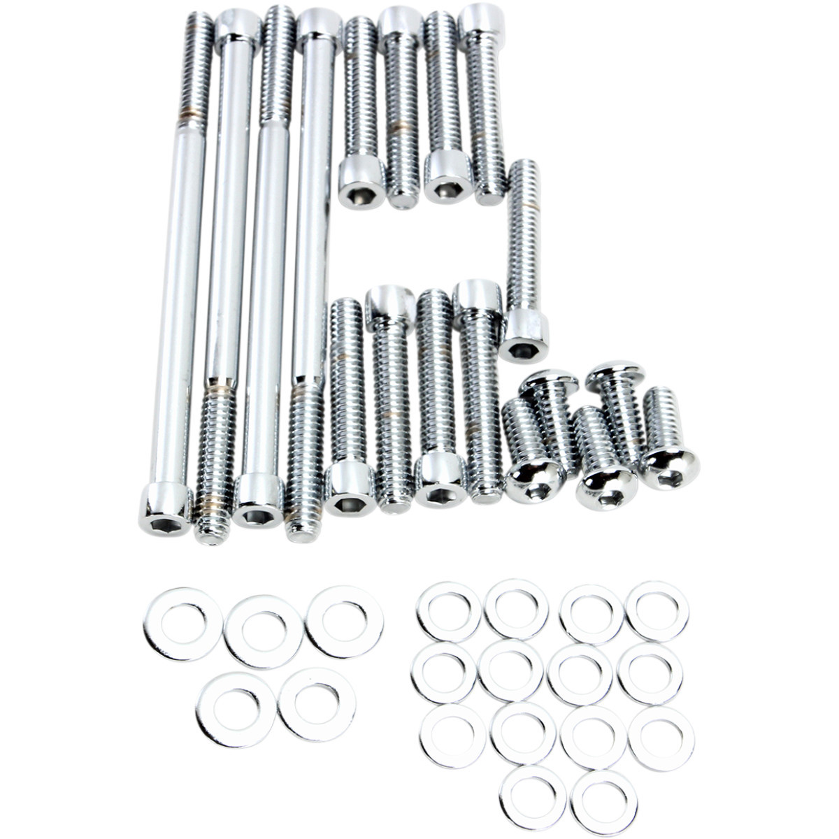 Gardner-westcott #P-10-48-08 - Bolt Kit - Primary/Derby Cover - Socket-Head - Chrome