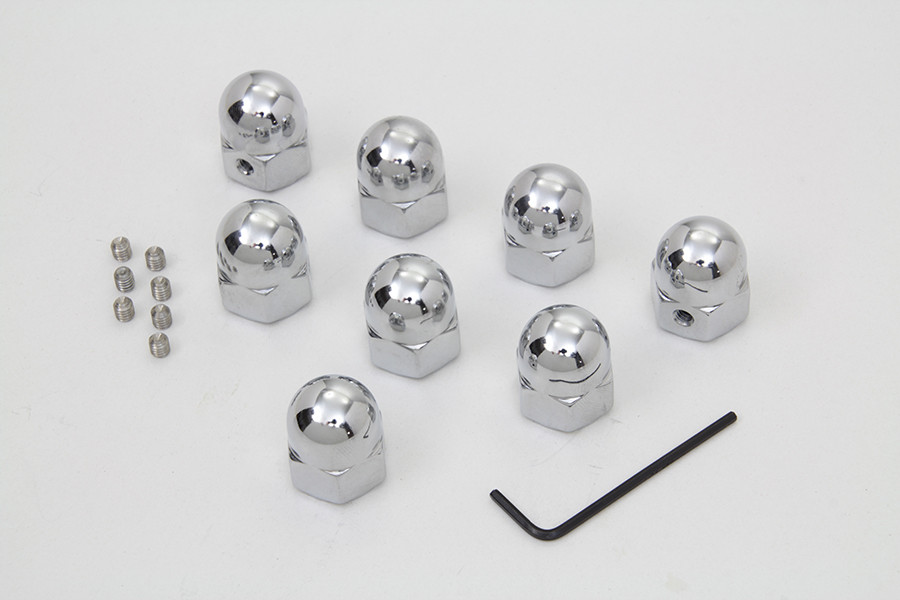 Colony - Headbolt Cover Kit Chrome Acorn Type