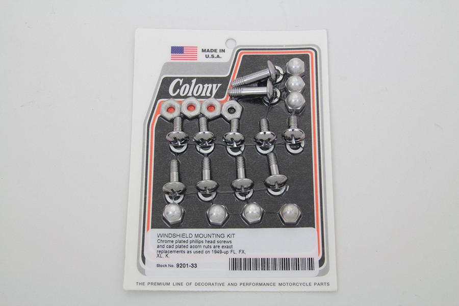 Colony - Windshield Mounting Screw Set Cadmium