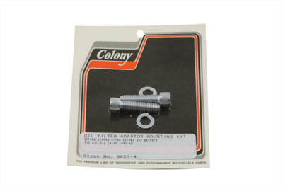 Colony - Oil Filter Adapter Mount Kit Chrome