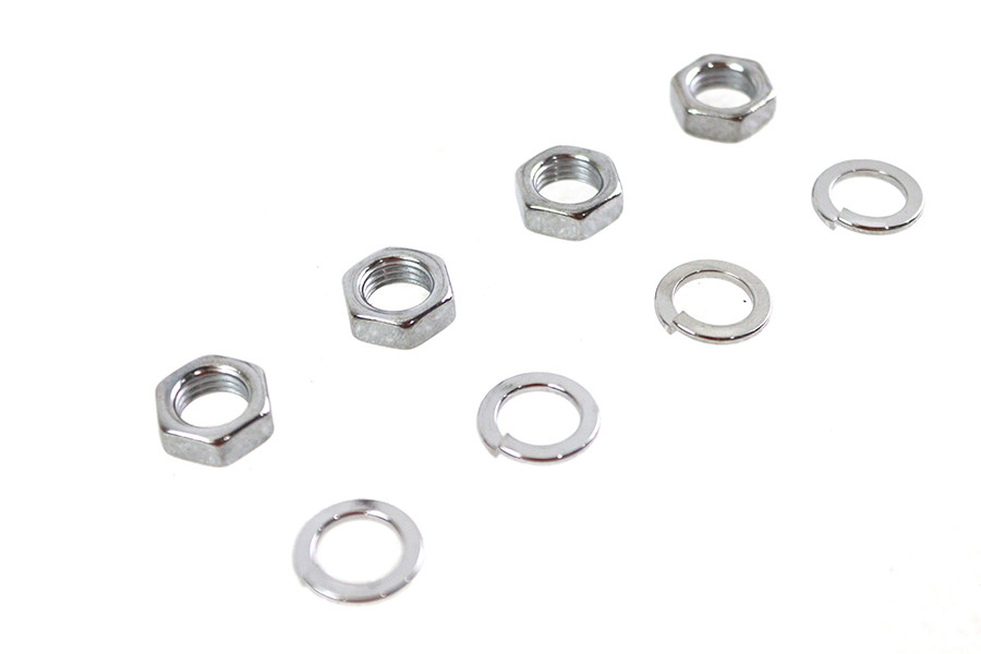 Colony - Rocker Arm Shaft Chrome End Nut Kit