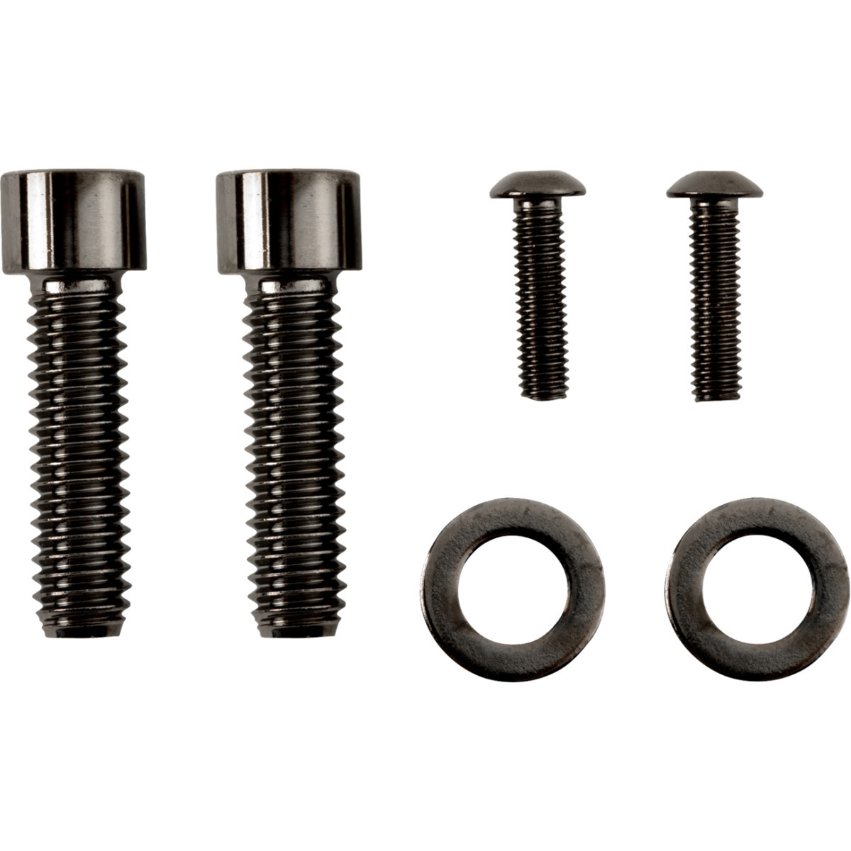 Drag Specialties - Bolt Kit - Rear Brake Control - Smooth/Socket-Head - Black/Chrome - M8