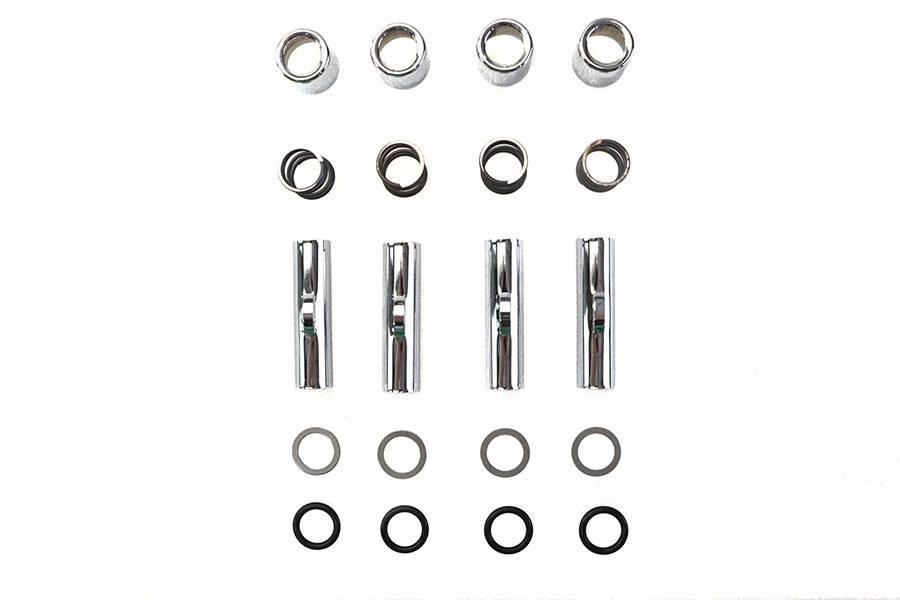 Colony - Upper Pushrod Cover Kit Chrome