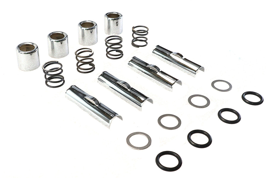 Colony - Upper Pushrod Cover Kit Chrome