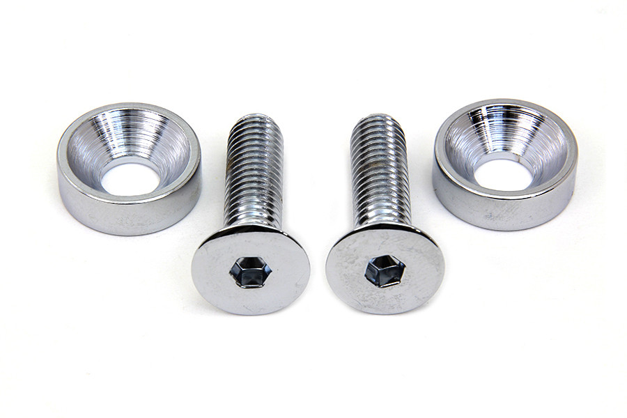 Colony - Chrome Screw Set for Motor Mount to Cylinder Head