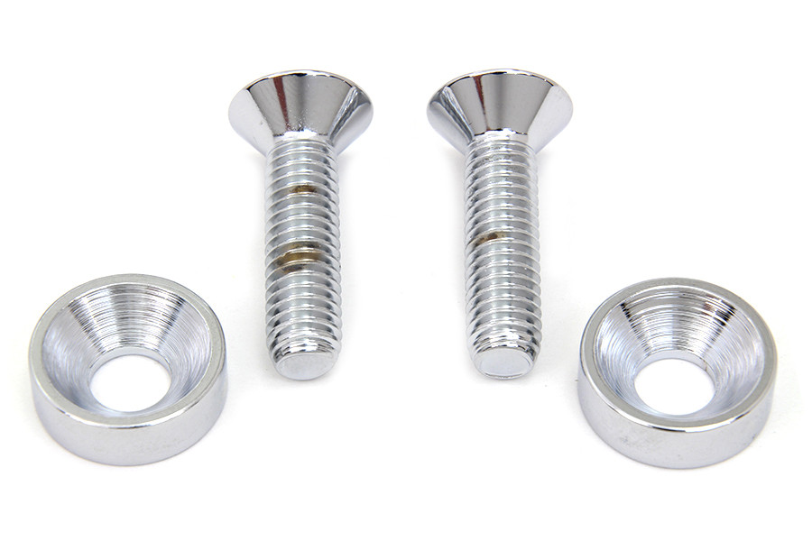 Colony - Chrome Screw Set for Motor Mount to Cylinder Head