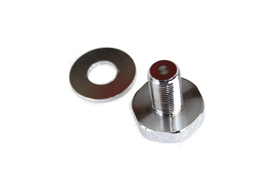 V-Twin - Chrome Domed Fork Triple Tree Stem Nut