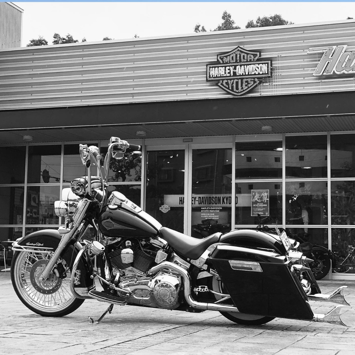 Hogworks Stretched Saddlebag Conversion Kit w/ Chrome Hardware for Harley® Softail '84-'17