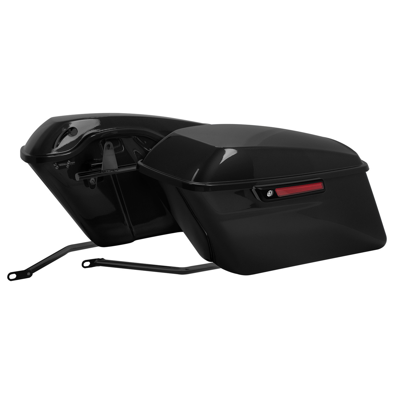Hogworks Standard Saddlebag Conversion Kit w/ Black Hardware for Harley® Softail '18-'25
