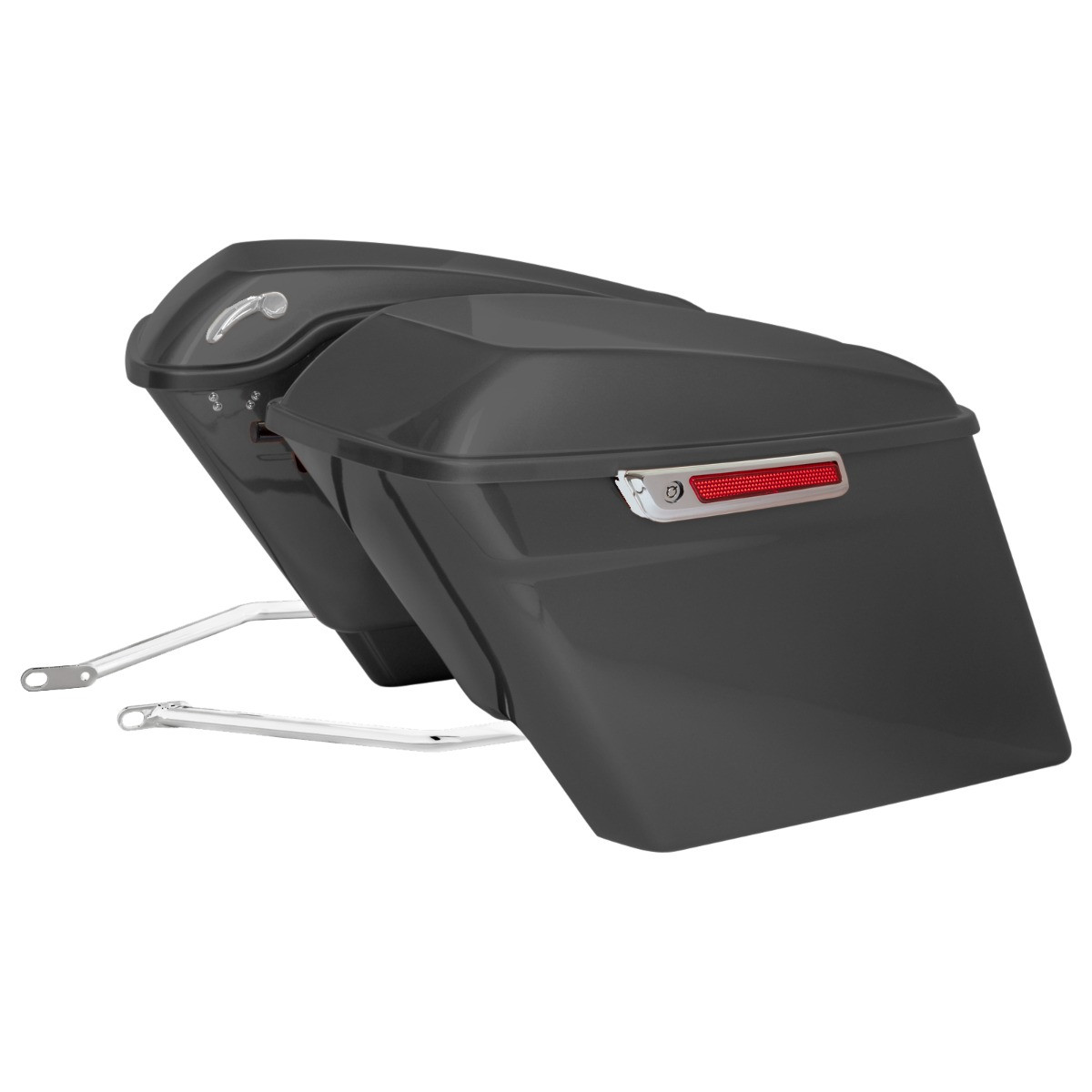 Hogworks Stretched Saddlebag Conversion Kit w/ Chrome Hardware for Harley® Softail '18-'25