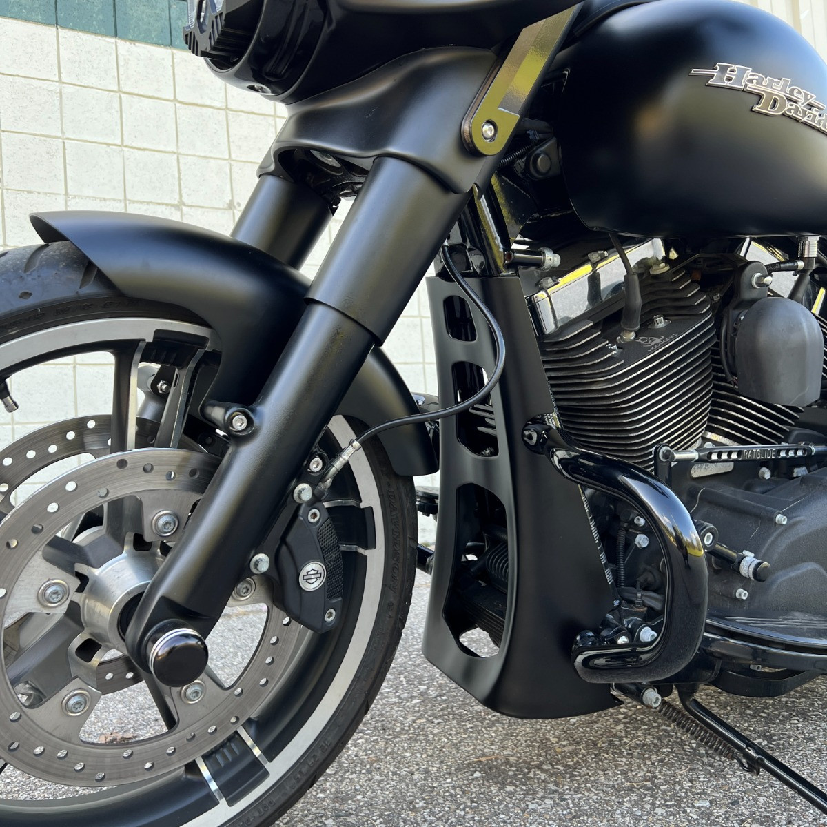 Hogworks Chin Spoiler for Chopped Engine Guard for Harley® Touring '14-'25