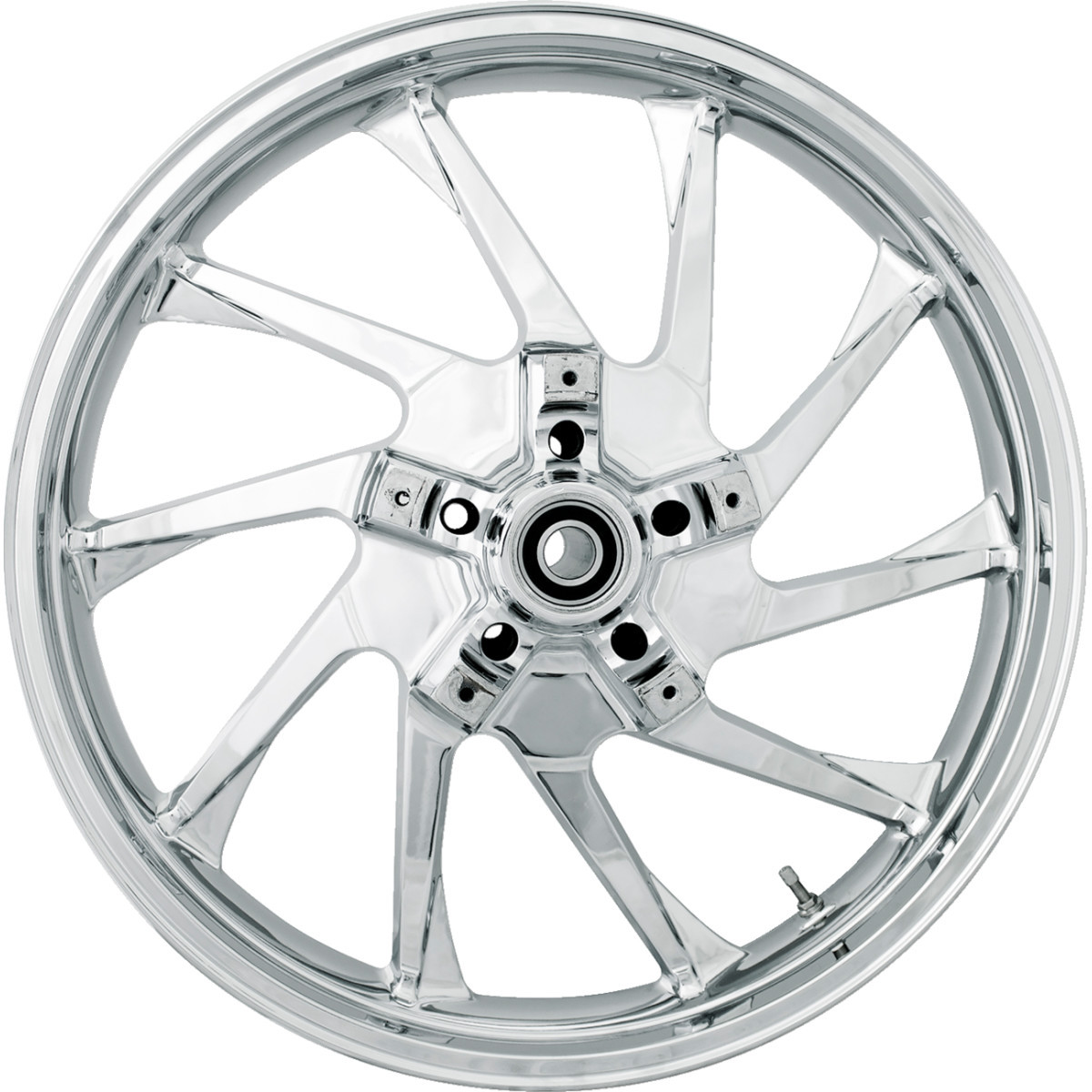 Coastal Moto #3D-HUR213CH - Wheel - Hurricane 3D - Front - Dual Disc/without ABS - Chrome - 21x3.5 - '08+ FL