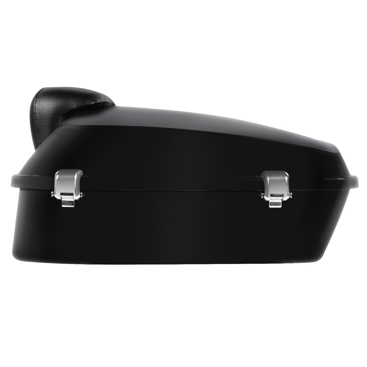 Hogworks Chopped Tour Pack w/ Slim Backrest & Chrome Hardware for Harley® Touring '97-'25