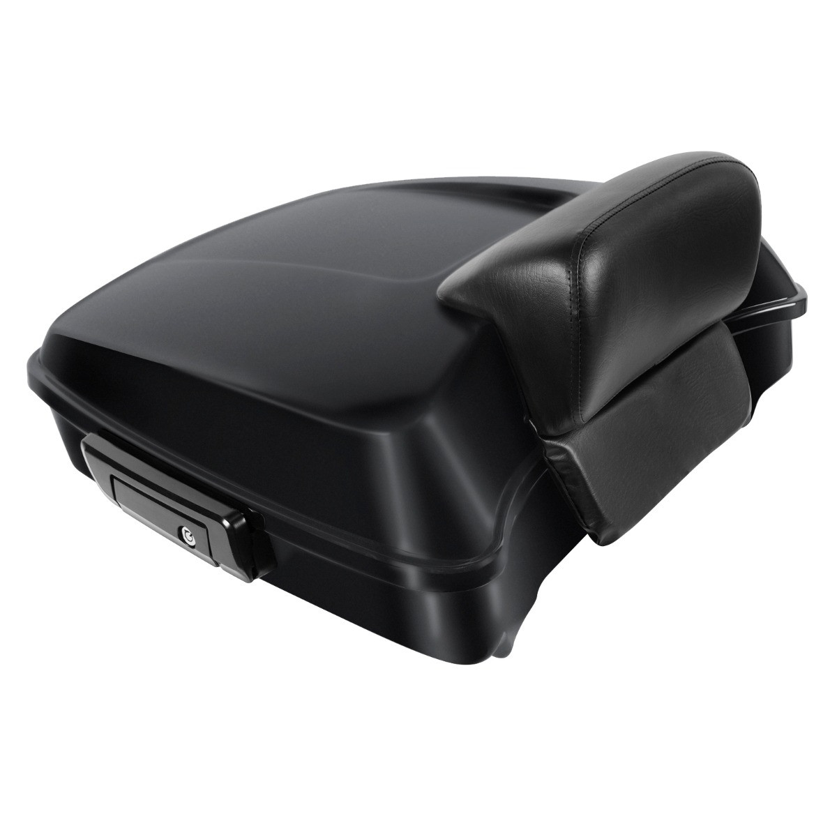 Hogworks Chopped Tour Pack w/ Slim Backrest & Black Hardware for Harley® Touring '97-'25