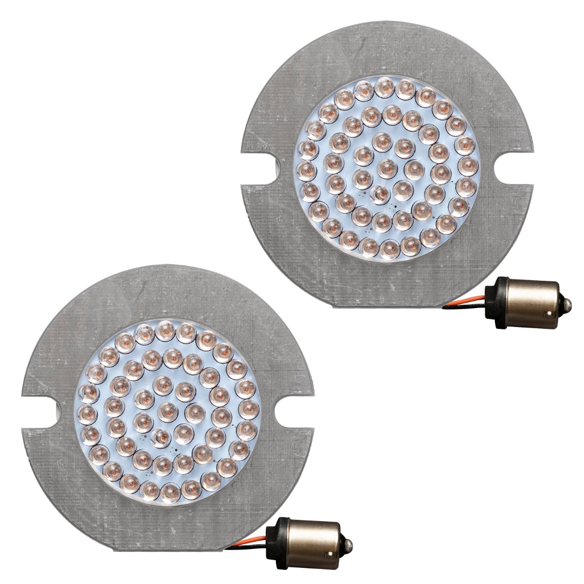 Hogworks Hogworkz® Led Rear Turn Signals for Harley-davidson® | 1156 Base, Flat Lens