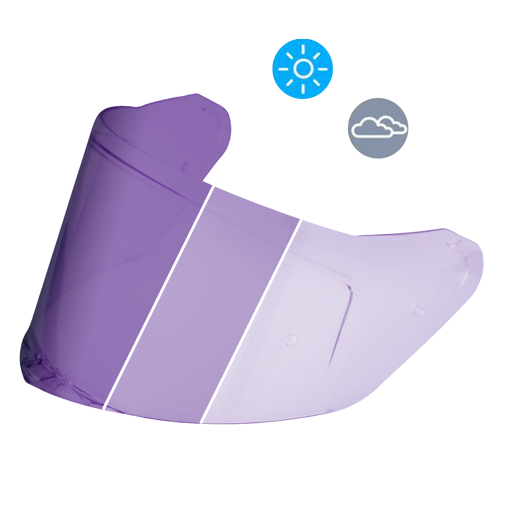 Daytona Helmets Viper Shield Outer- Photochromic Purple