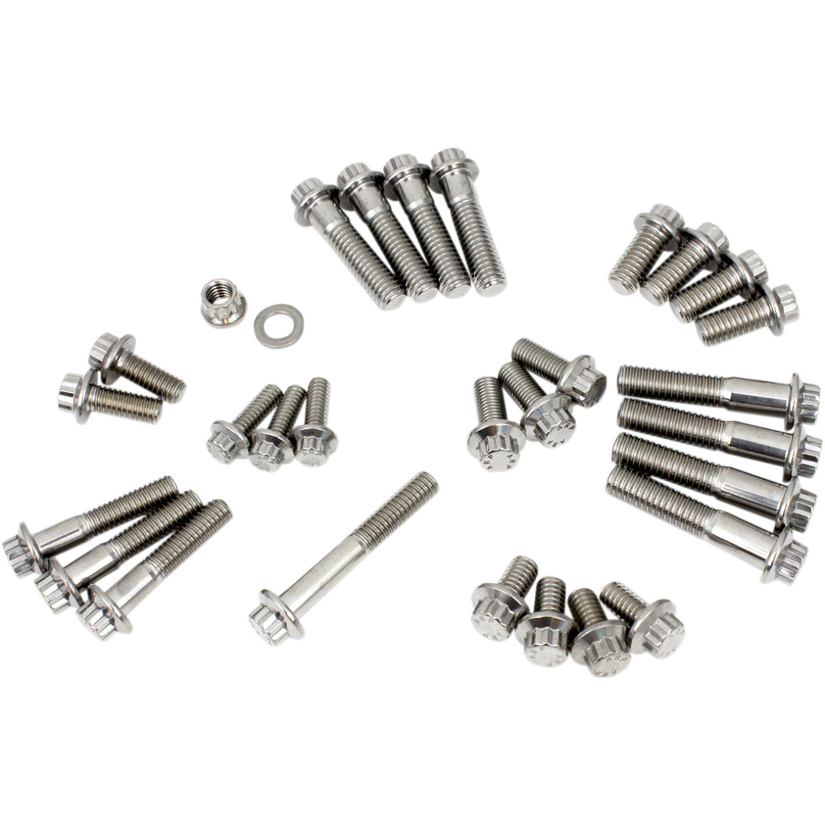 Feuling Parts #3029 - Fastener Kit - Chassis - 12-Point/Dress-Up - M8 Softail