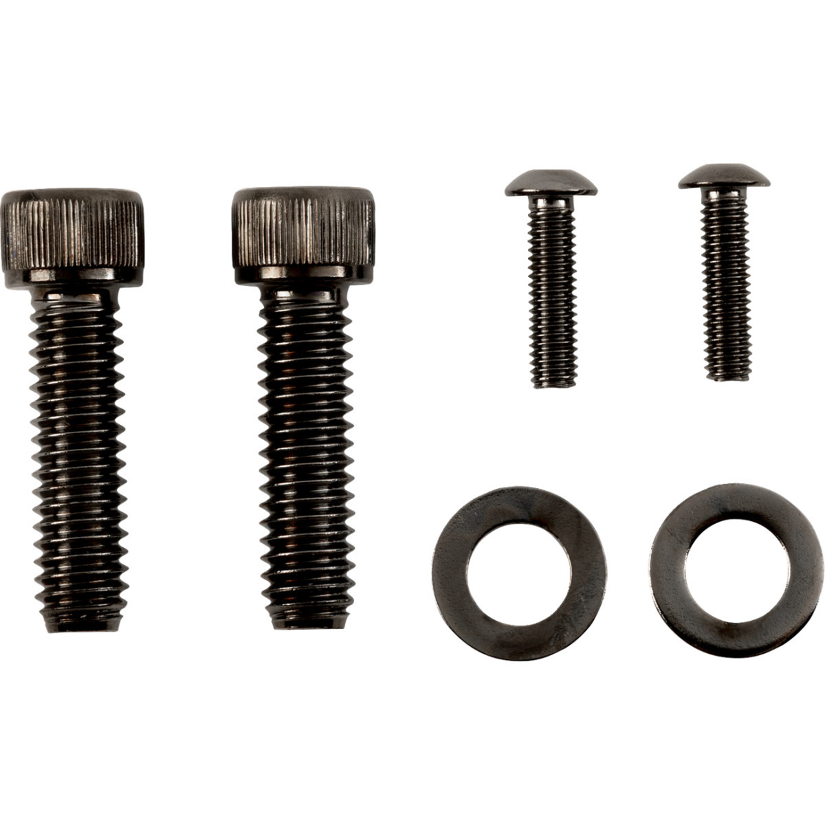 Drag Specialties - Bolt Kit - Rear Brake Control - Knurled/Socket-Head - Black/Chrome - M8