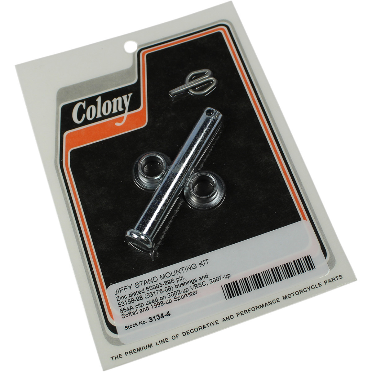 Colony #3134-4 - Mounting Kit - Jiffy Stand - V-Rod/Sportster/Softail