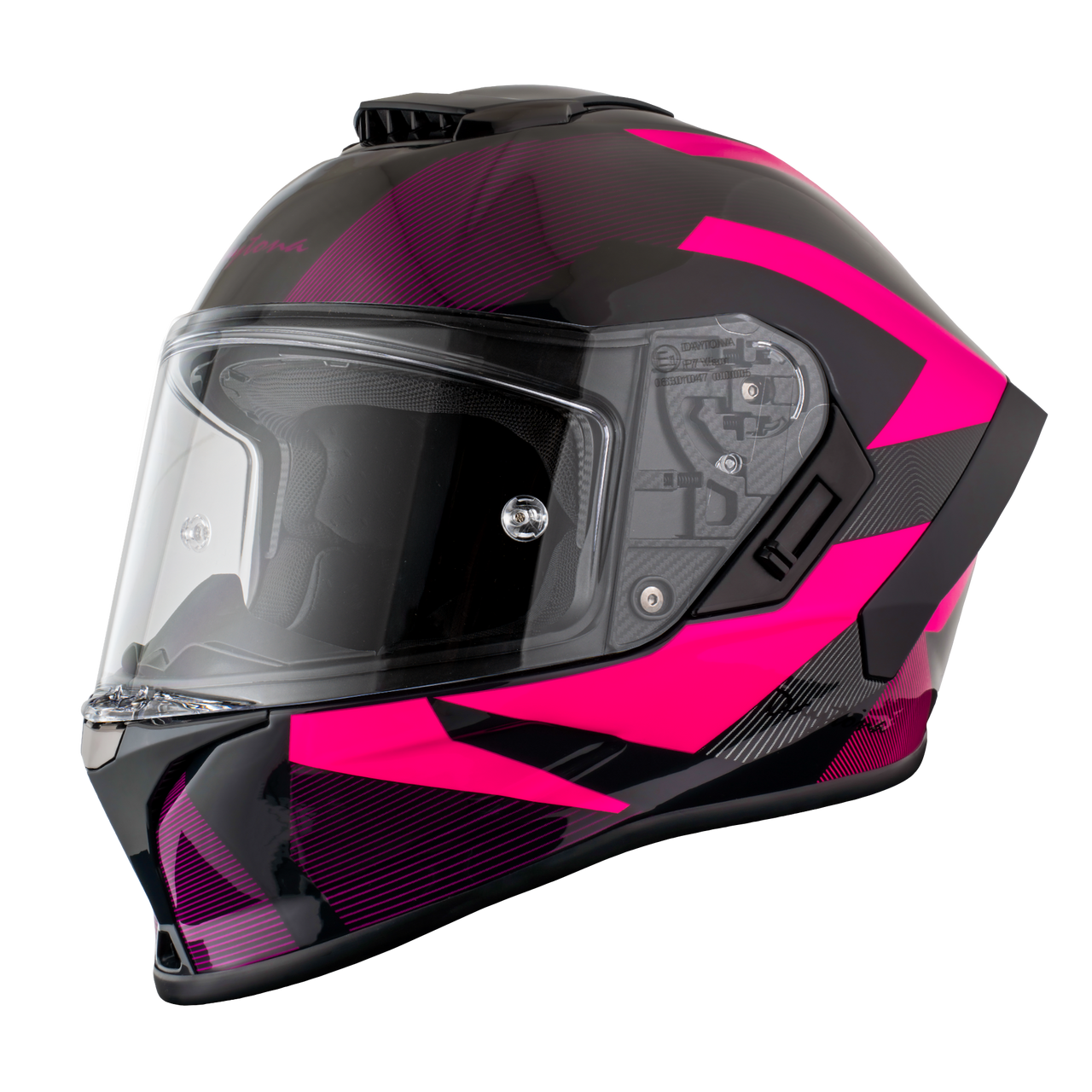 Daytona Helmets D.O.T. & ECE Daytona Viper- W/ Cyberpink