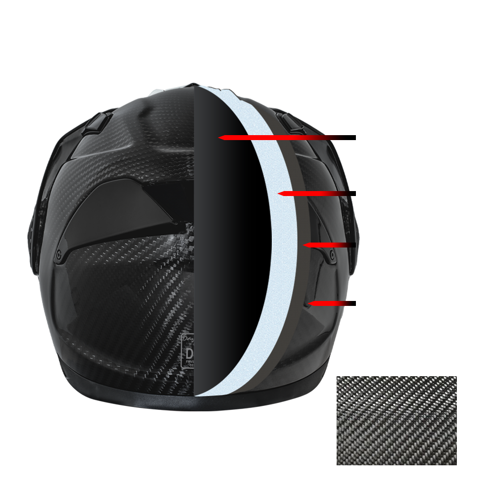 Daytona Helmets D.O.T. & ECE Daytona C6 PRO- Grey Carbon Fiber