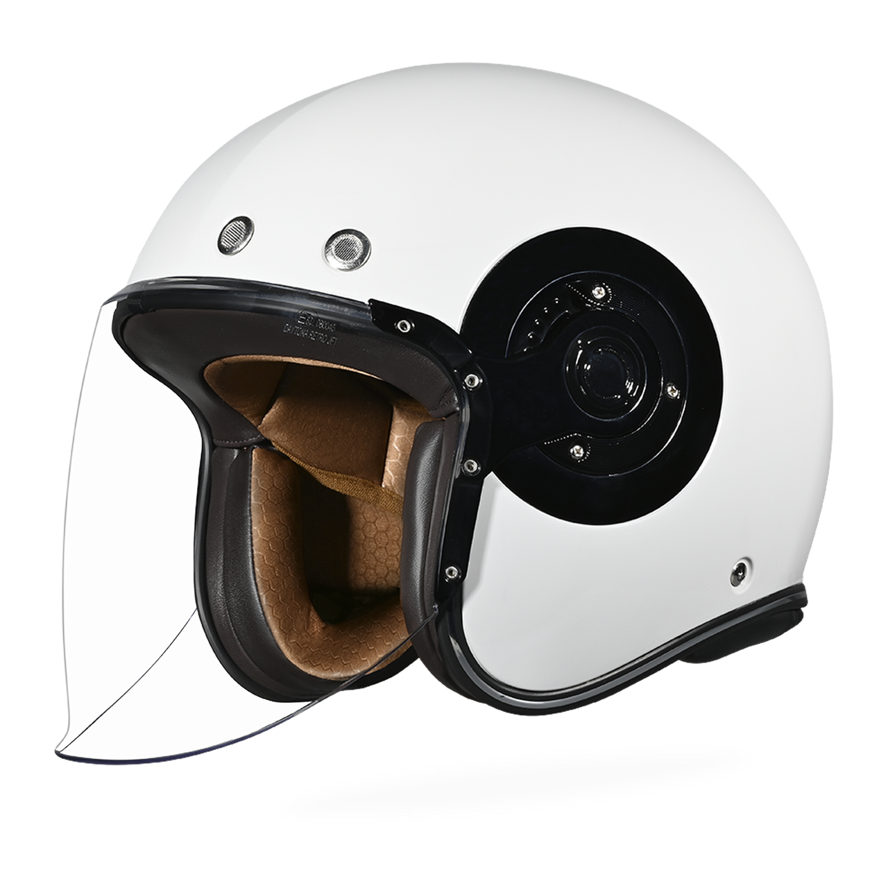 D.O.T. & ECE Daytona Retro Jet- Hi-Gloss White