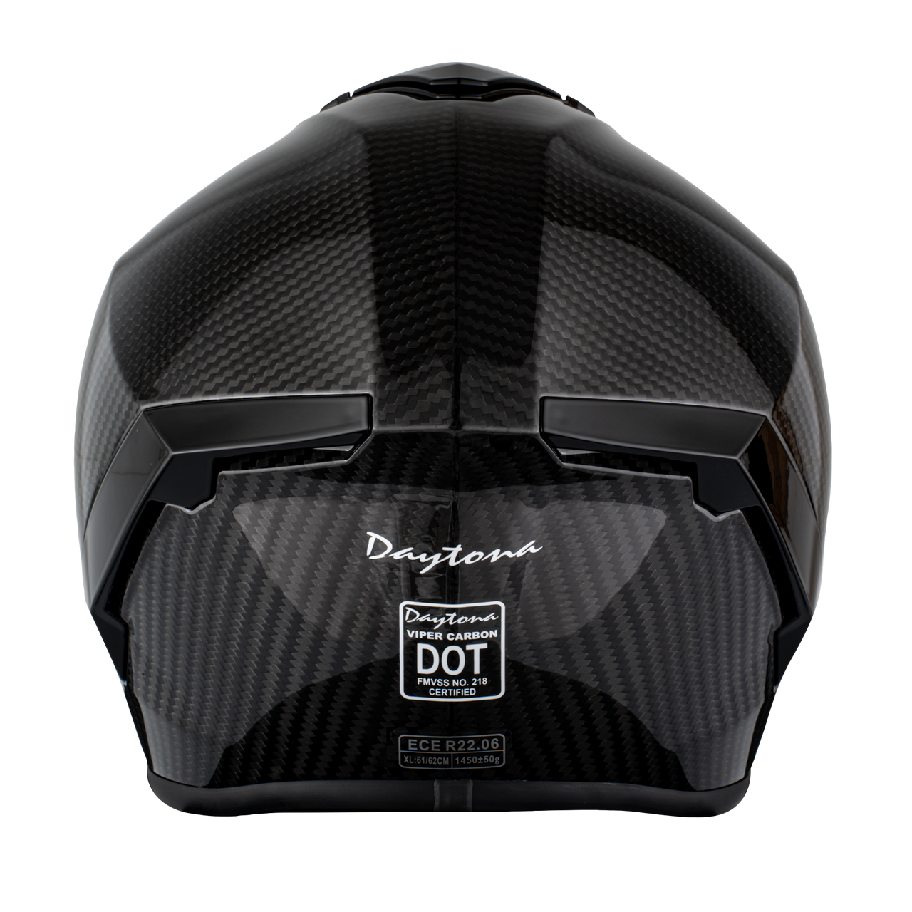 Daytona Helmets D.O.T. & ECE Daytona Viper- Grey Carbon Fiber